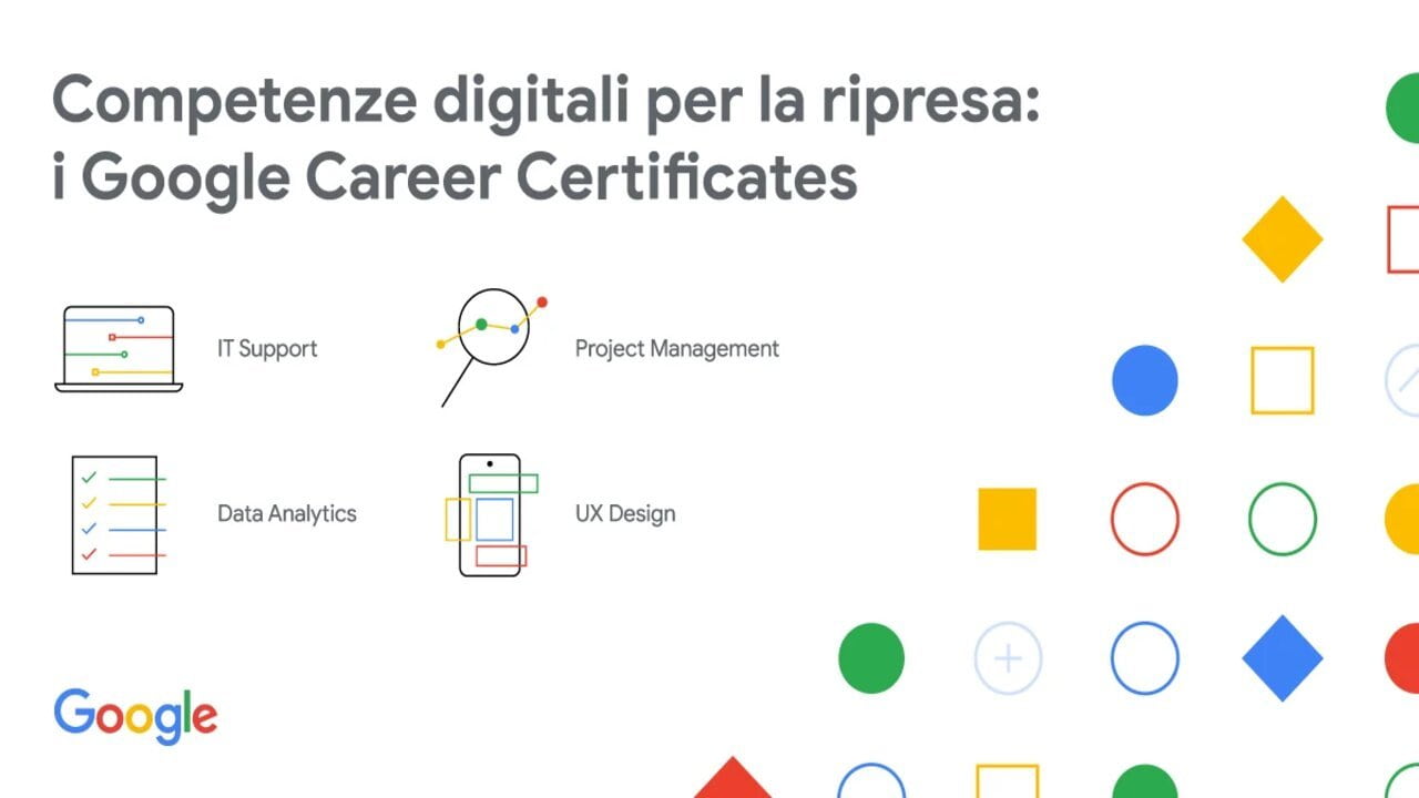 google career certificates italia