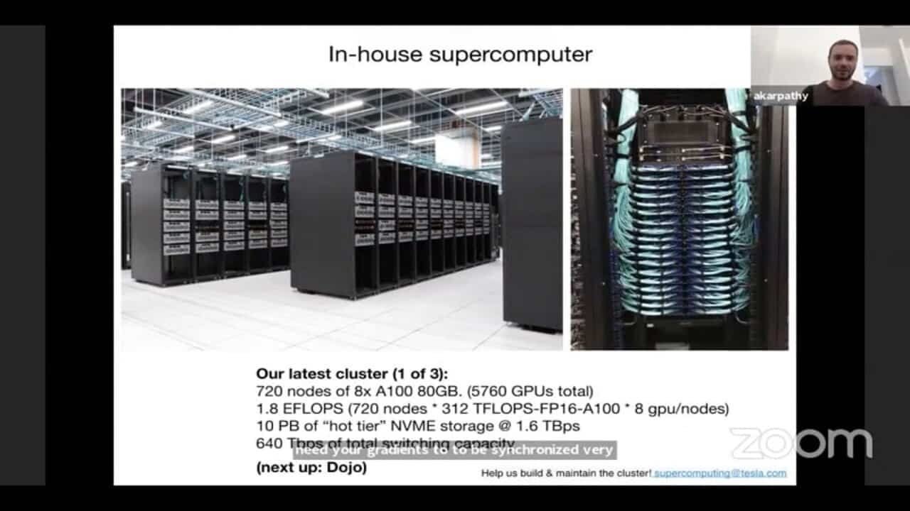 tesla guida autonoma supercomputer
