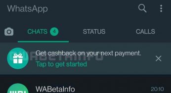 Whatsapp le prova tutte per convincere ad usare il suo metodo di pagamento: anche il cashback