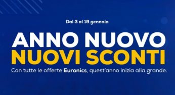 Volantino Euronics 3-19 Gennaio,gli sconti non si fermano