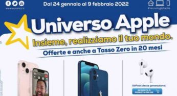 Nuovo volantino Euronics “universo Apple” per delle offerte da non perdere