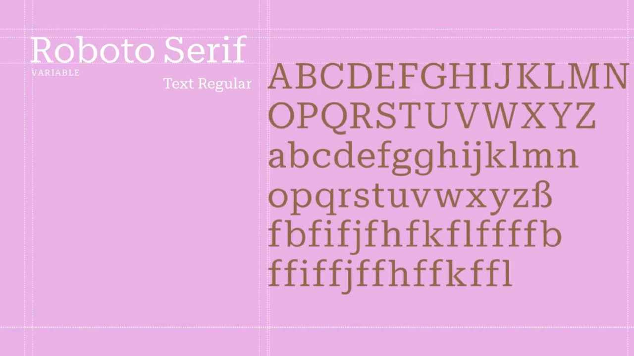 Google presenta Roboto Serif un nuovo font molto facile da leggere