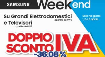 Solo da Euronics c’è la “Samsung Weekend”, per acquistare senza IVA e Doppi Sconti