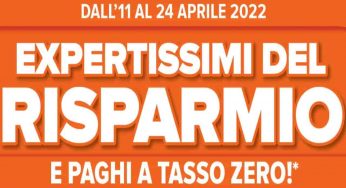 Volantino “Expertissimi del risparmio”, col meglio dell’elettronica in sconto ed anche a tasso 0 sulle rate